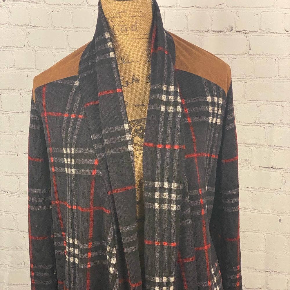 Plaid cardigan